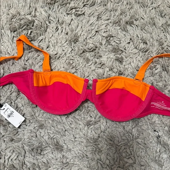 Express Vibrant Pink and Orange Bra - Picture 5 of 8